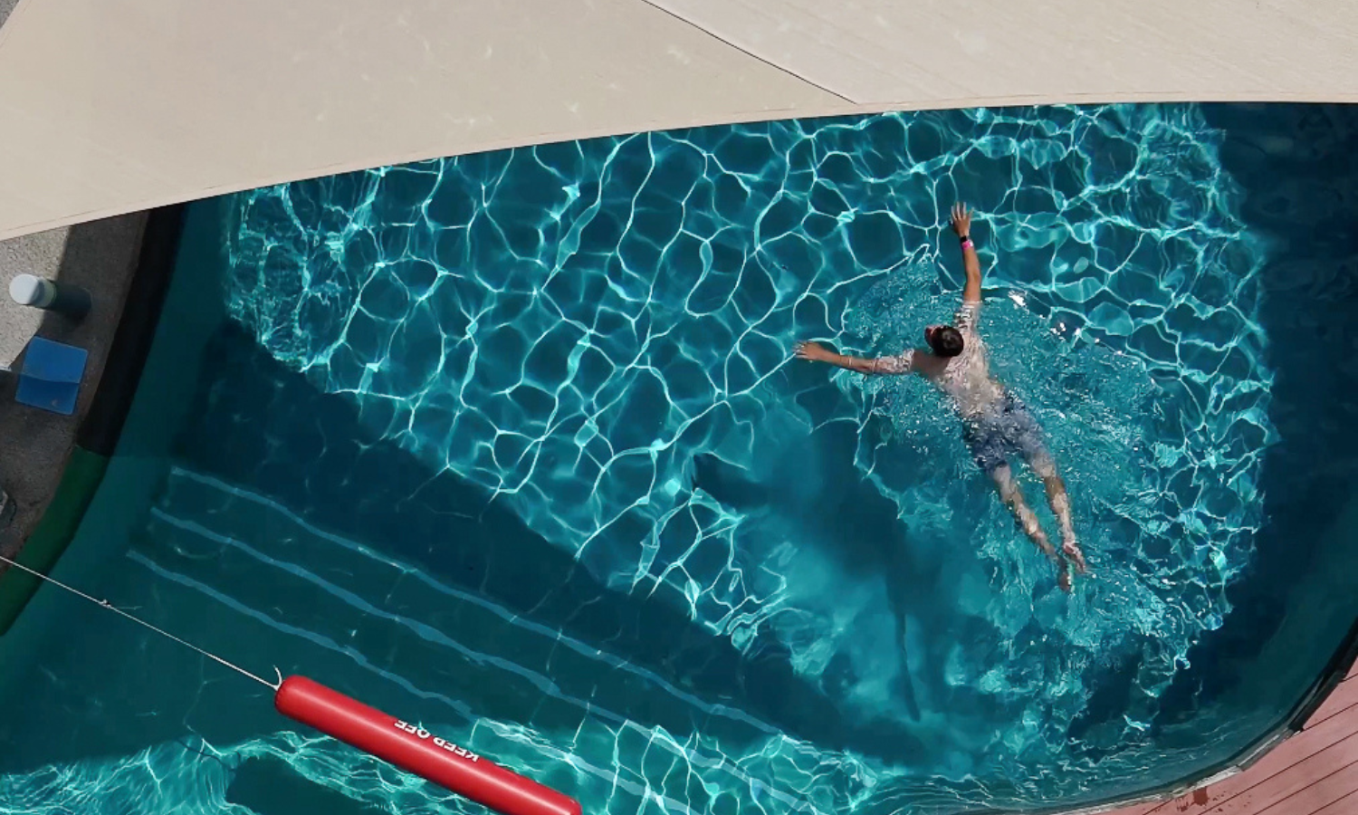 Enjoy a swim in our deep pool
