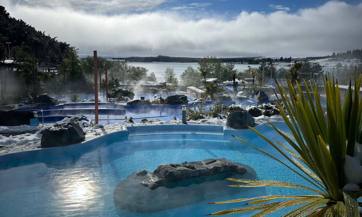 Winter is a magical time to visit our hot pools