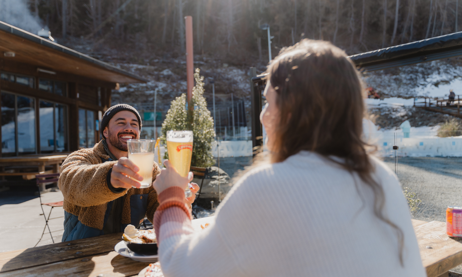 Enjoy a beer on our balcony